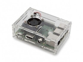 Transparent box with cooling for raspberry pi